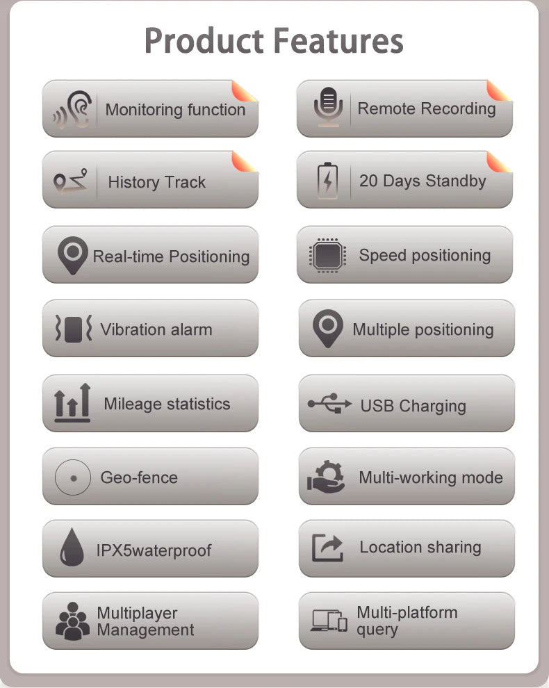 2G 4G Mini GPS Tracker Car pet Kids Valuables Voice Monitor move Vibration SMS call alarm Locator Tracking 1200mA free Platform