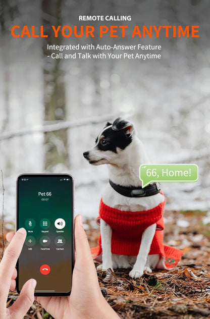 Safe & Smart RF-V53 Tracker 4G Pet Locator GPS Beidou Cat and Dog Positioning Search Anti-lost IP67 Waterproof 900 MAh Battery