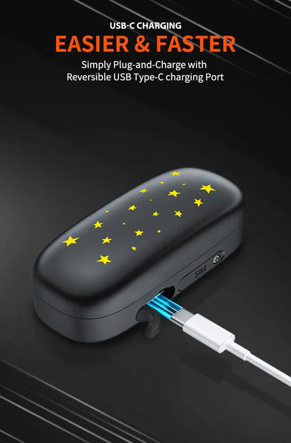 Safe & Smart RF-V53 Tracker 4G Pet Locator GPS Beidou Cat and Dog Positioning Search Anti-lost IP67 Waterproof 900 MAh Battery