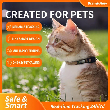Safe & Smart RF-V53 Tracker 4G Pet Locator GPS Beidou Cat and Dog Positioning Search Anti-lost IP67 Waterproof 900 MAh Battery