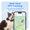 Cat Mini GPS Tracker with Activity Monitoring, Fits Any Collar (Dark Blue)