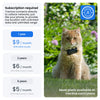 Cat Mini GPS Tracker with Activity Monitoring, Fits Any Collar (Dark Blue)