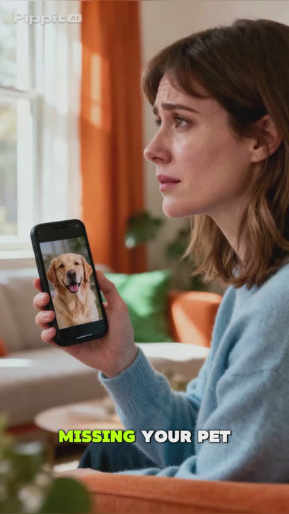 GlocalMe PetPhone Pet Smartphone GPS Wi-Fi Tracker for Dog Cat Anxiety Relief With Play Music Two-Way Call AI Health Monitoring